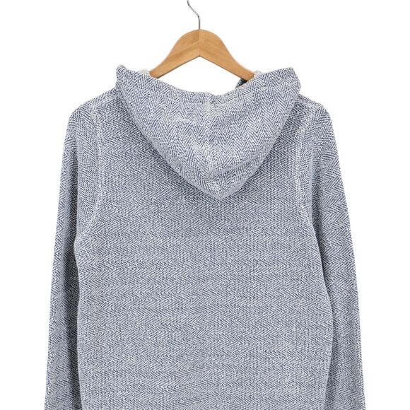 Faherty Women's Whitewater Hoodie Blue White Size Medium - Picture 6 of 7